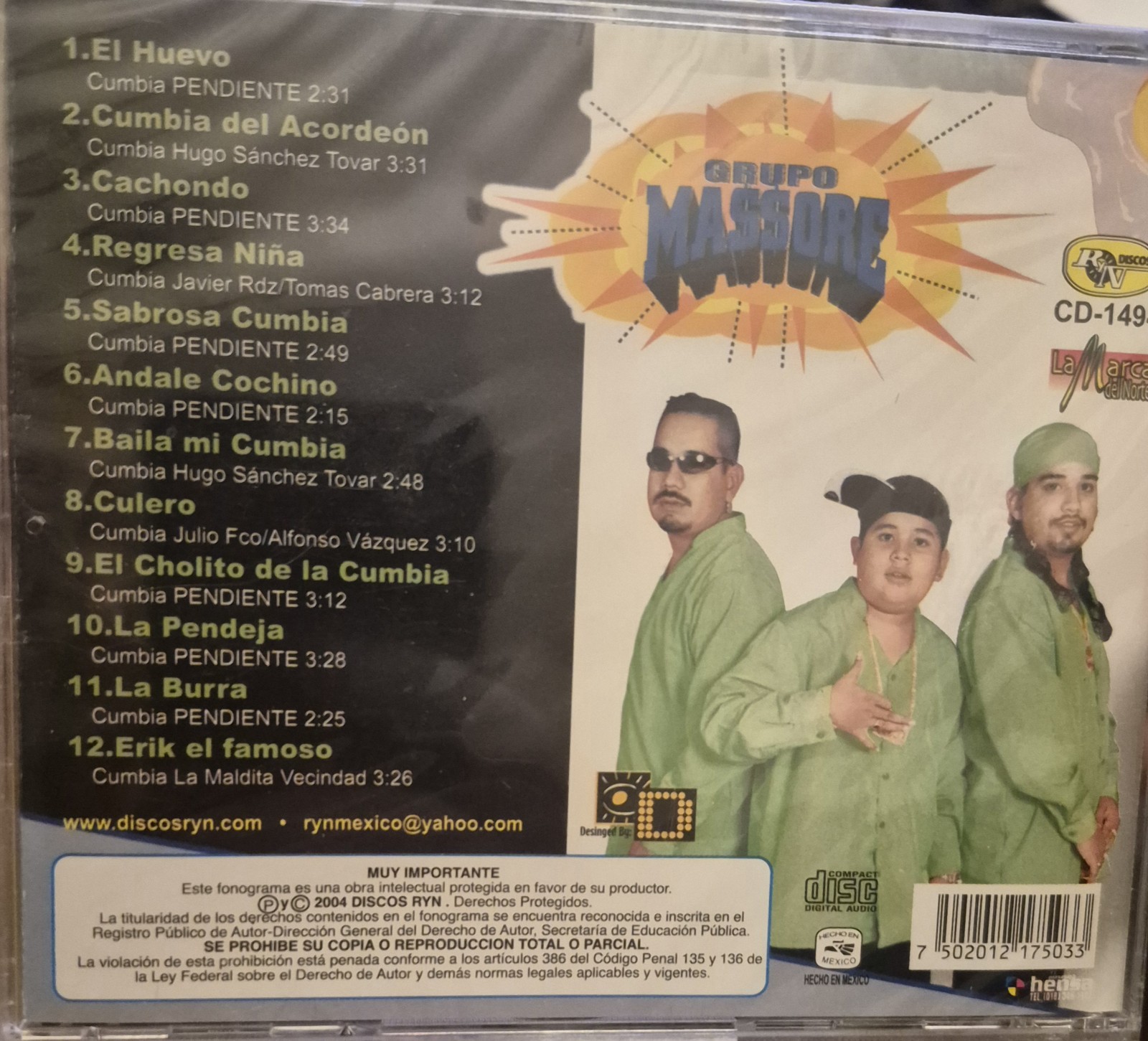 Grupo Massore Con Mas Huevos CD | eBay - Image 2