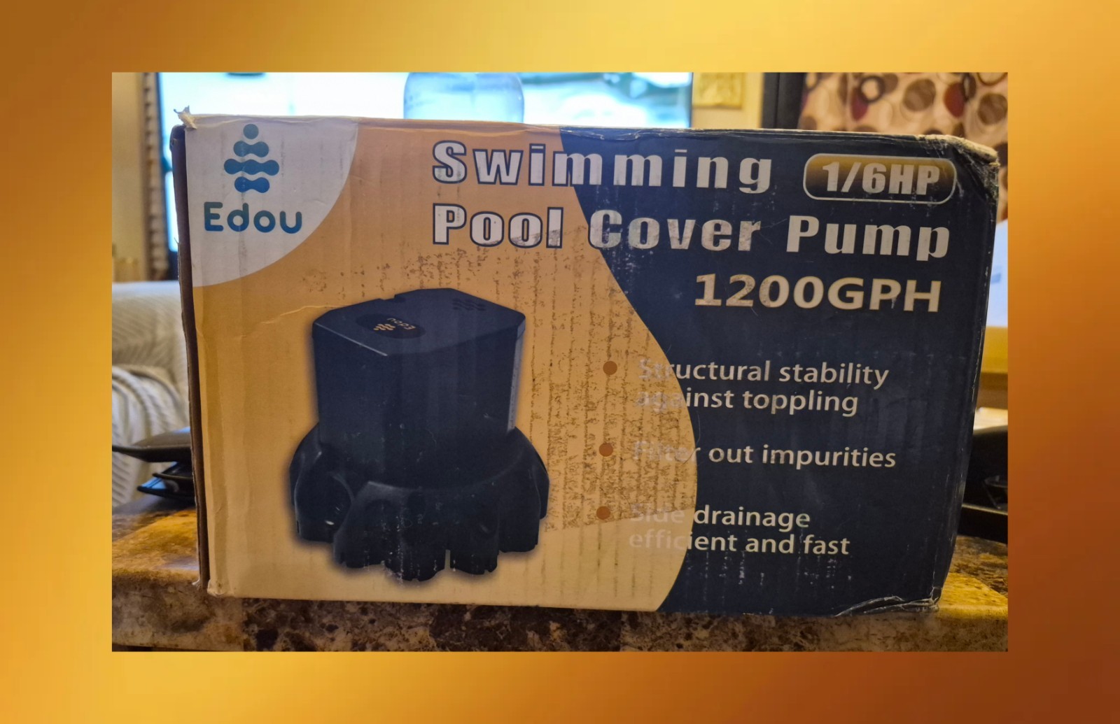 EDOU Automatic Swimming Pool Cover Pump 1/6hp 1200 GPH | eBay