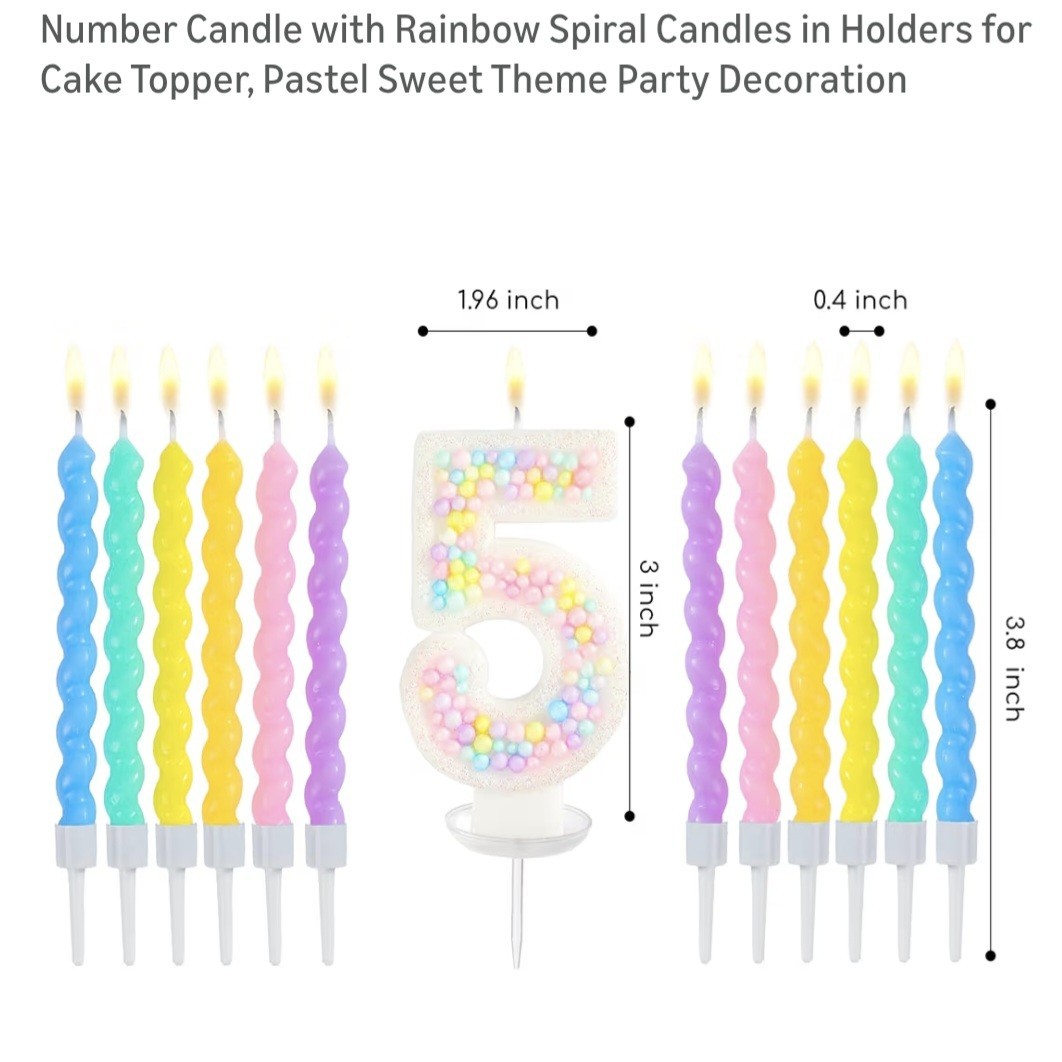 MTLEE Party Candles With The Number 5 | eBay - Image 2