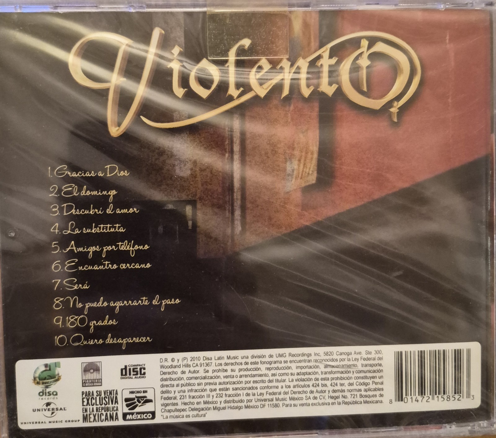 Gracias a Dios by Violento (CD, Nov-2010, Disa) 801472158523| eBay - Image 2